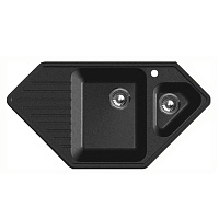 Granfest Мойка кухонная Corner GF-C950E Черный угловая